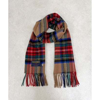 TWEEDMILL48幅ウールストール （ブラウンベージュ系1）｜詳細画像