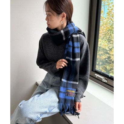 TWEEDMILL48幅ウールストール （ブラック・グレー系1）｜詳細画像