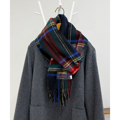 TWEEDMILL48幅ウールストール （ブラック・グレー系1）｜詳細画像