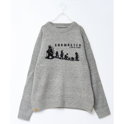フレディマック FREDYMAC COB COBファミリー刺繍ニット （ミディアムグレー）｜詳細画像