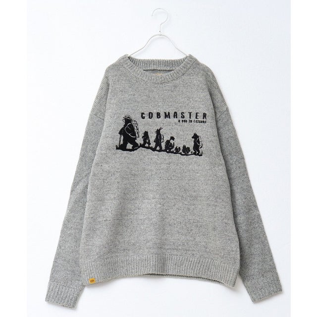 COB COBファミリー刺繍ニット （ミディアムグレー）
