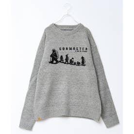 COB COBファミリー刺繍ニット （ミディアムグレー）