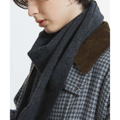 グロスター GLOSTER PLAIN LAMBSWOOL SCARF （ブラック）｜詳細画像