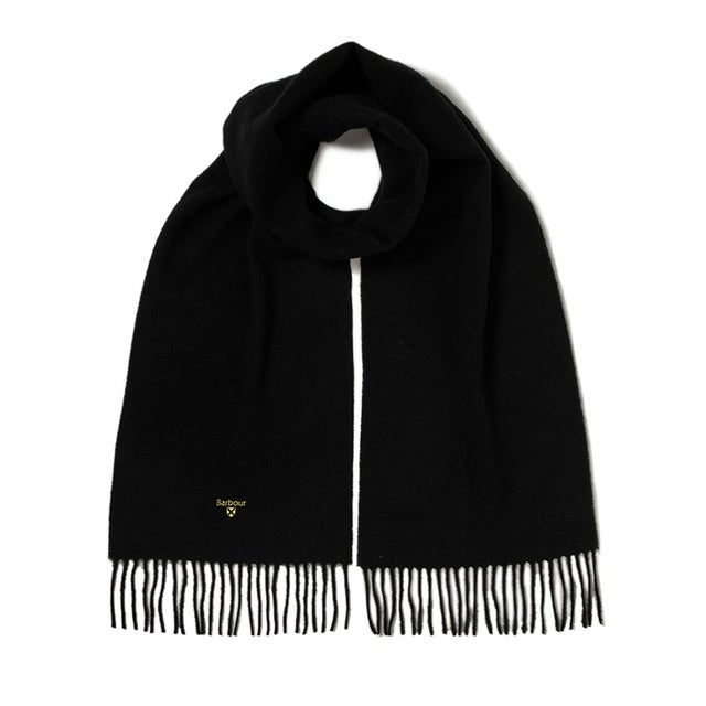 PLAIN LAMBSWOOL SCARF （ブラック）