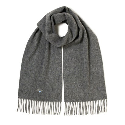 グロスター GLOSTER PLAIN LAMBSWOOL SCARF （ライトグレー）｜詳細画像