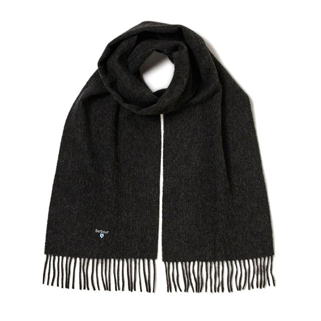 PLAIN LAMBSWOOL SCARF （チャコールグレー）