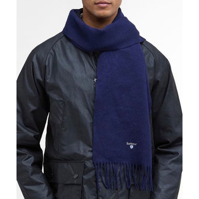 グロスター GLOSTER PLAIN LAMBSWOOL SCARF （ネイビー）｜詳細画像