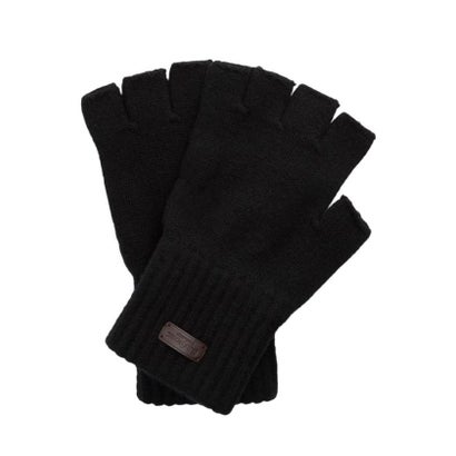 グロスター GLOSTER HEATH FINGERLESS WOOL GLOVES （ブラック）｜詳細画像