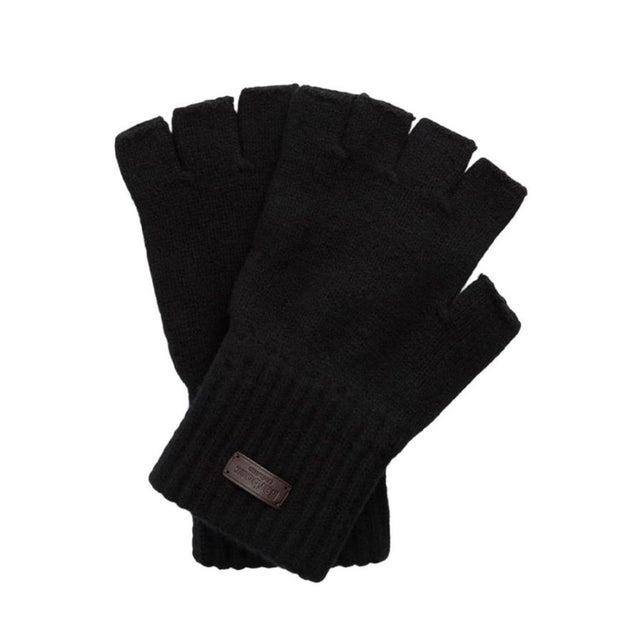 HEATH FINGERLESS WOOL GLOVES （ブラック）