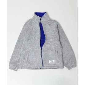 ニットフリーススタンドカラーJK （オフホワイト）