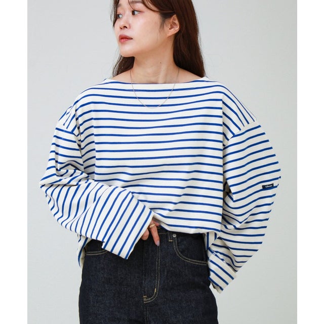 WIDEバスクシャツ （ホワイト系4）
