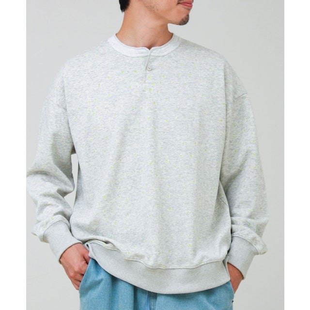 ボンディングネップ1BヘンリーL/S （ライトグレー）