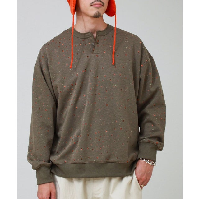 ボンディングネップ1BヘンリーL/S （オリーブ）