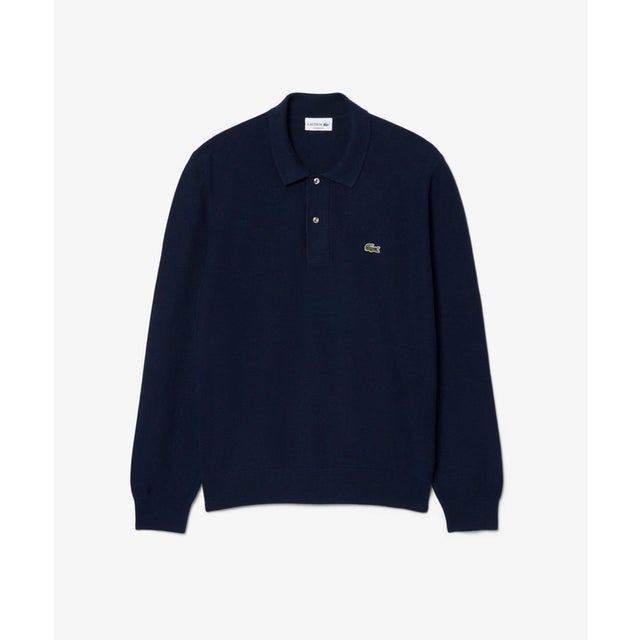 ワンポイントポロシャツL/S （ネイビー）
