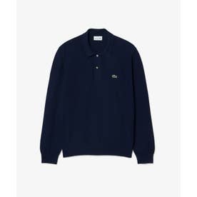 ワンポイントポロシャツL/S （ネイビー）