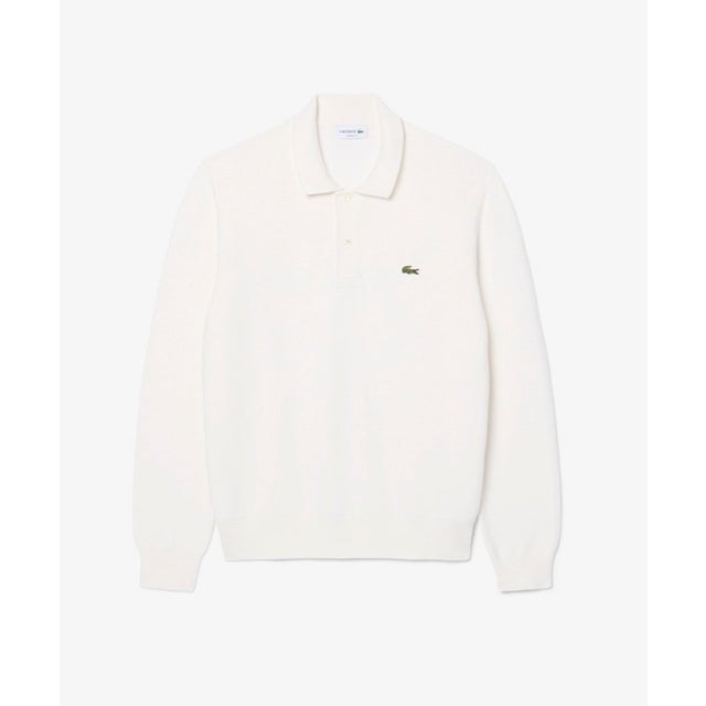 ワンポイントポロシャツL/S （オフホワイト）