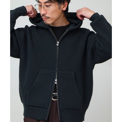 Knit Zip HOODIE （ベージュ）｜詳細画像