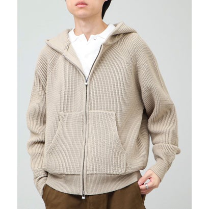 Knit Zip HOODIE （ベージュ）｜詳細画像
