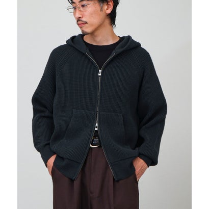Knit Zip HOODIE （ライトグレー）｜詳細画像