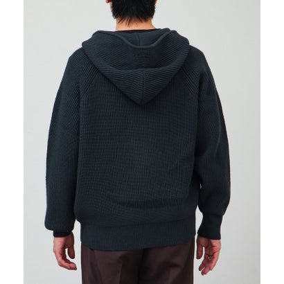 Knit Zip HOODIE （チャコールグレー）｜詳細画像