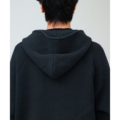 Knit Zip HOODIE （チャコールグレー）｜詳細画像