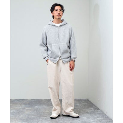 Knit Zip HOODIE （チャコールグレー）｜詳細画像