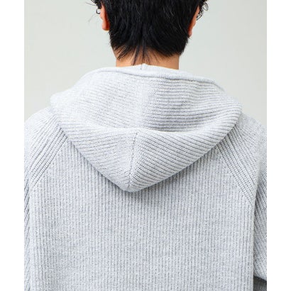 Knit Zip HOODIE （チャコールグレー）｜詳細画像