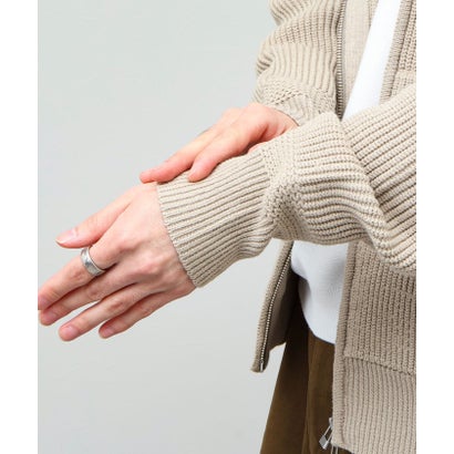 Knit Zip HOODIE （チャコールグレー）｜詳細画像