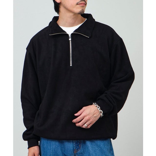adult harf zip P/O （ブラック）