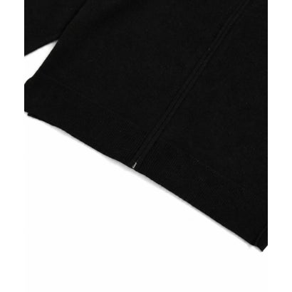 100% CASHMERE FULL-ZIP HIGH-NECK SWEATER （ブラック）｜詳細画像