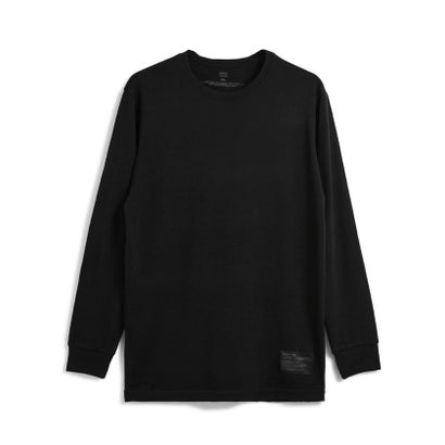 MERINO WOOL UNDER WEAR T-SH LS （ブラック）｜詳細画像
