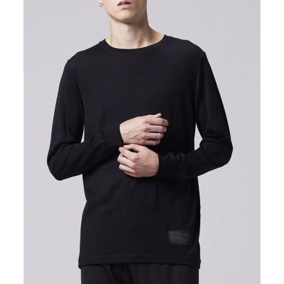 MERINO WOOL UNDER WEAR T-SH LS （ブラック）｜詳細画像