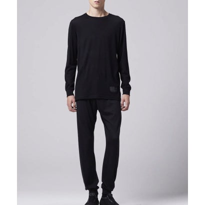 MERINO WOOL UNDER WEAR T-SH LS （ブラック）｜詳細画像