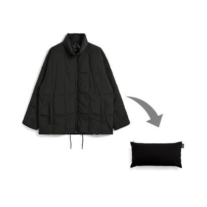LIVING DOWN JACKET with CUSHION （ブラック）｜詳細画像