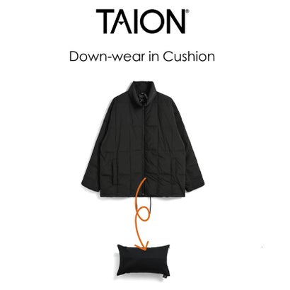 LIVING DOWN JACKET with CUSHION （ブラック）｜詳細画像