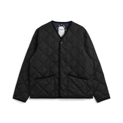 グロスター GLOSTER PIPING V NECK DOWN CARDIGAN （ブラック）｜詳細画像
