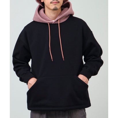 2-TONE HOODIE （ブラック）｜詳細画像