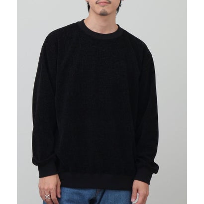 シェニールジャガードL/S （ブラック）｜詳細画像