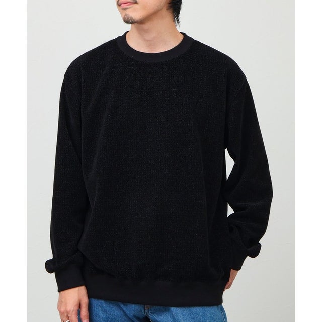 シェニールジャガードL/S （ブラック）