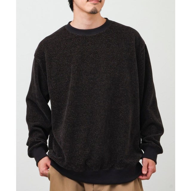 シェニールジャガードL/S （オリーブ）