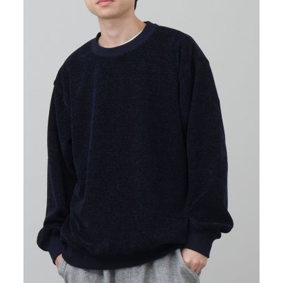 シェニールジャガードL/S （ネイビー）｜詳細画像