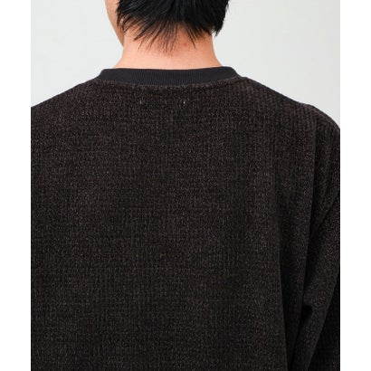 グロスター GLOSTER シェニールジャガードL/S （ネイビー）｜詳細画像