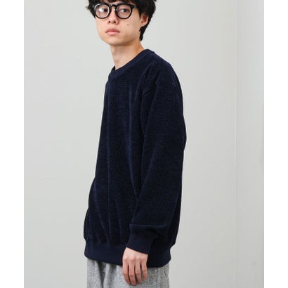 グロスター GLOSTER シェニールジャガードL/S （ネイビー）｜詳細画像