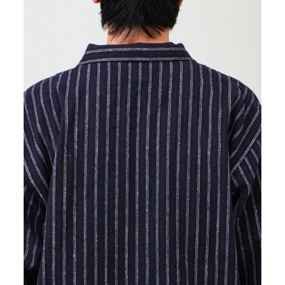 ネルストライプCPOシャツ （ネイビー系3）｜詳細画像