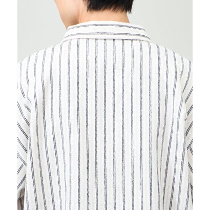 ネルストライプCPOシャツ （ホワイト系4）｜詳細画像