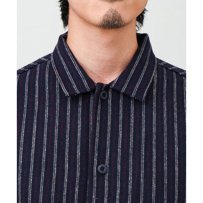 ネルストライプCPOシャツ （ホワイト系4）｜詳細画像