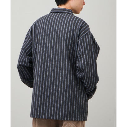 ネルストライプCPOシャツ （ホワイト系4）｜詳細画像