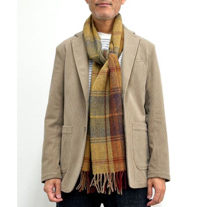 LAMBSWOOL FANCY SCARF 30 （ブラック・グレー系1）｜詳細画像