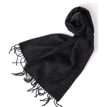 LAMBSWOOL FANCY SCARF 30 （ブラック・グレー系1）｜詳細画像