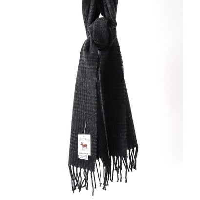 LAMBSWOOL FANCY SCARF 30 （ブラック・グレー系1）｜詳細画像
